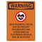 Signmission OSHA, High Magnetic Fields, 14in X 10in Rigid Plastic, 10" W, 14" L, Portrait, OS-WS-P-1014-V-13234 OS-WS-P-1014-V-13234 - alternate 1